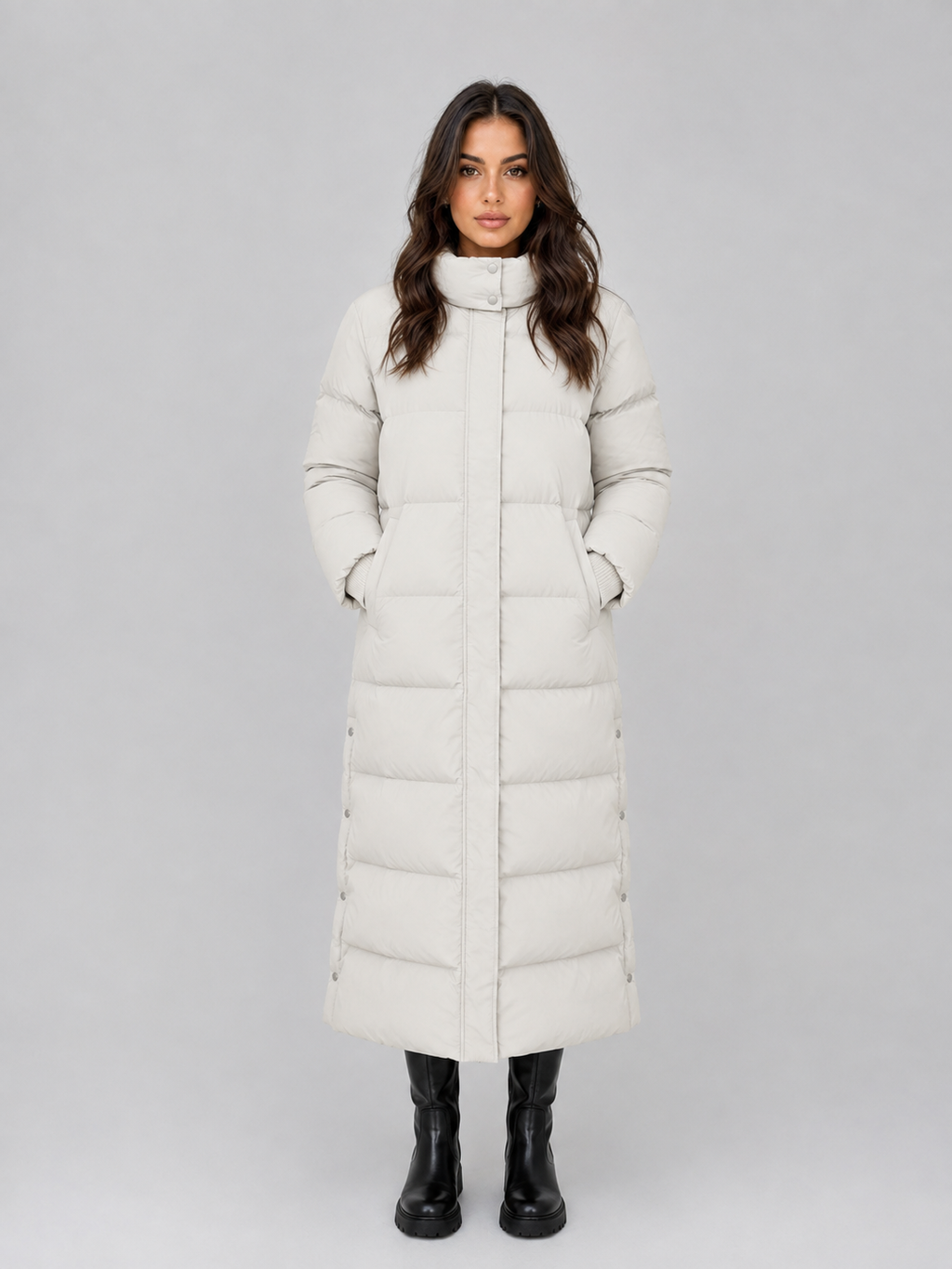 Puffer Jacket in Cream