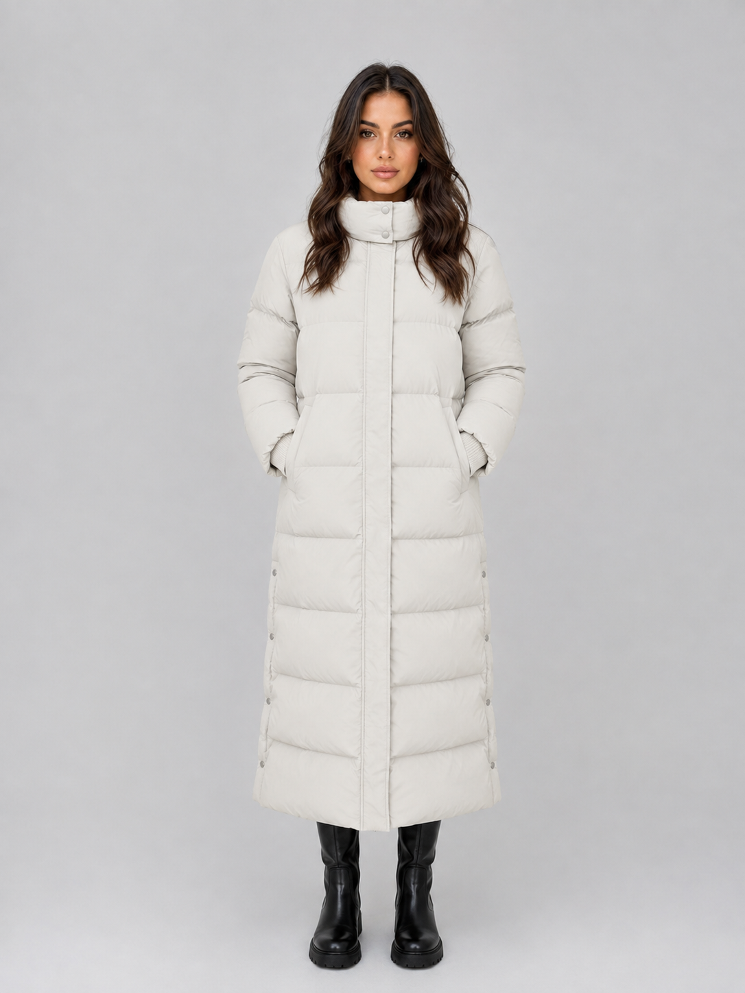 Puffer Jacket in Cream