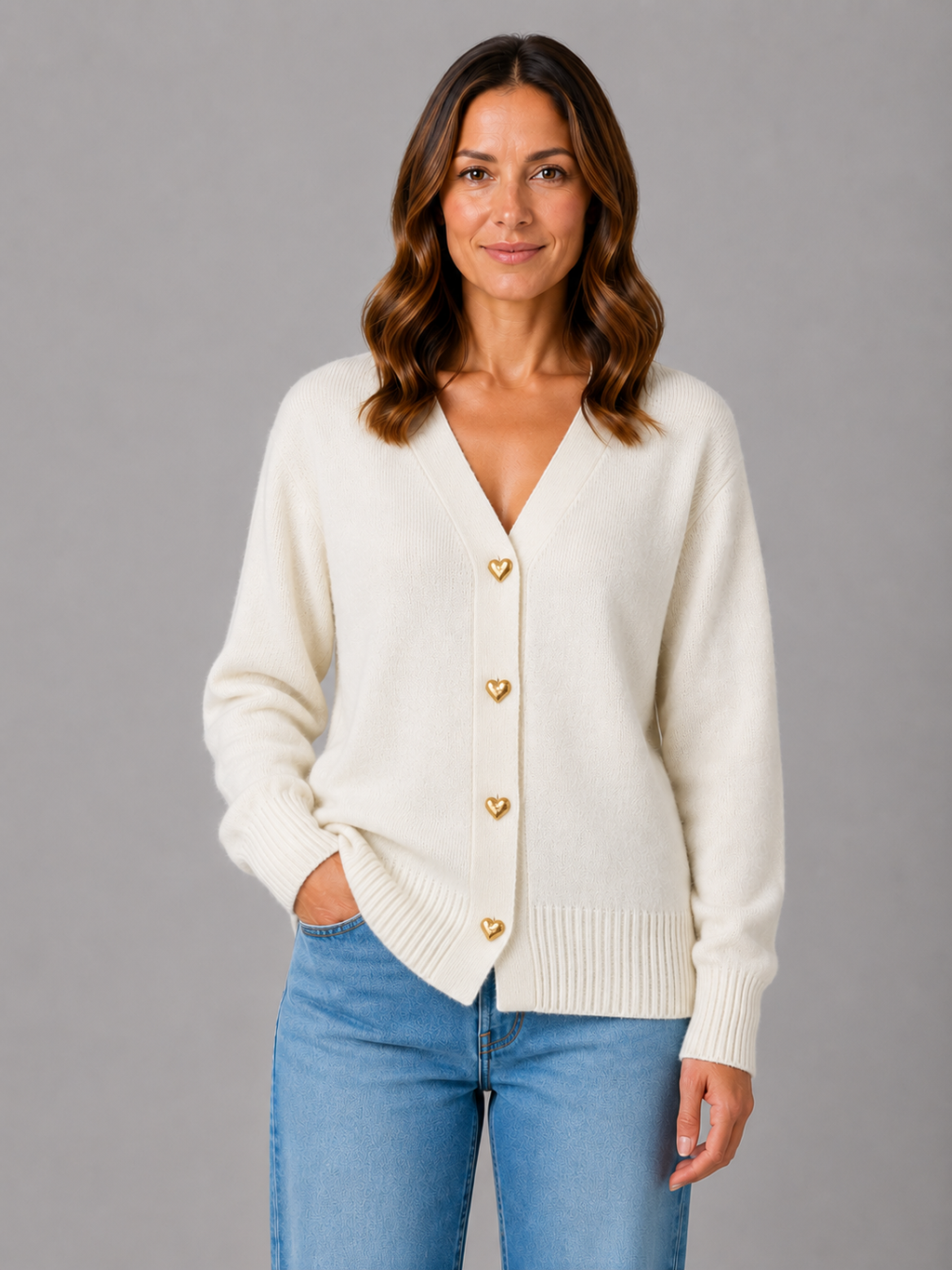 Cardigan in Cream