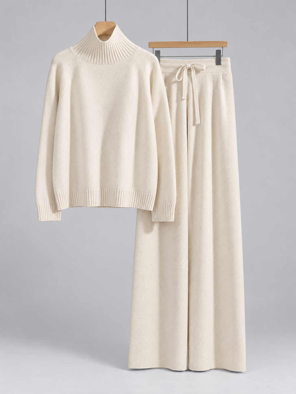 Turtleneck Sweater in Cream