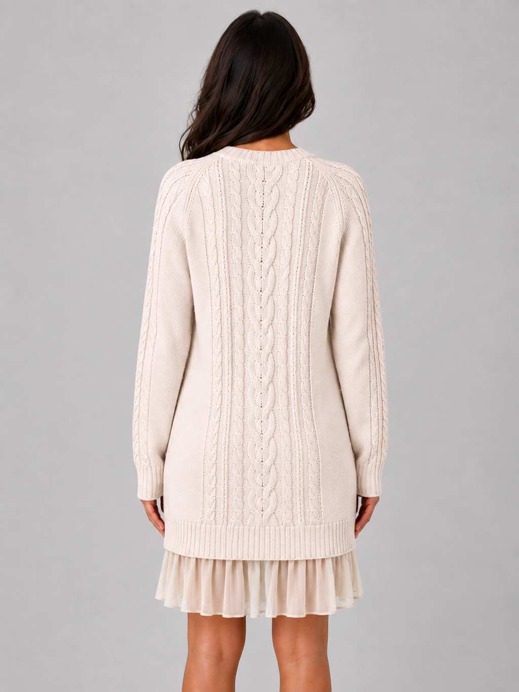 Sweater Dress in Cream