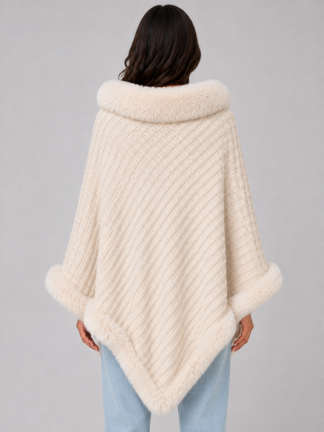 Cape Poncho in Cream
