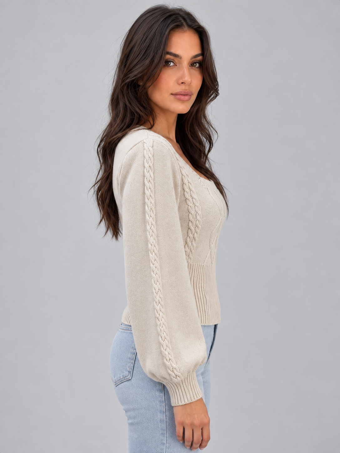 Sweater in Cream