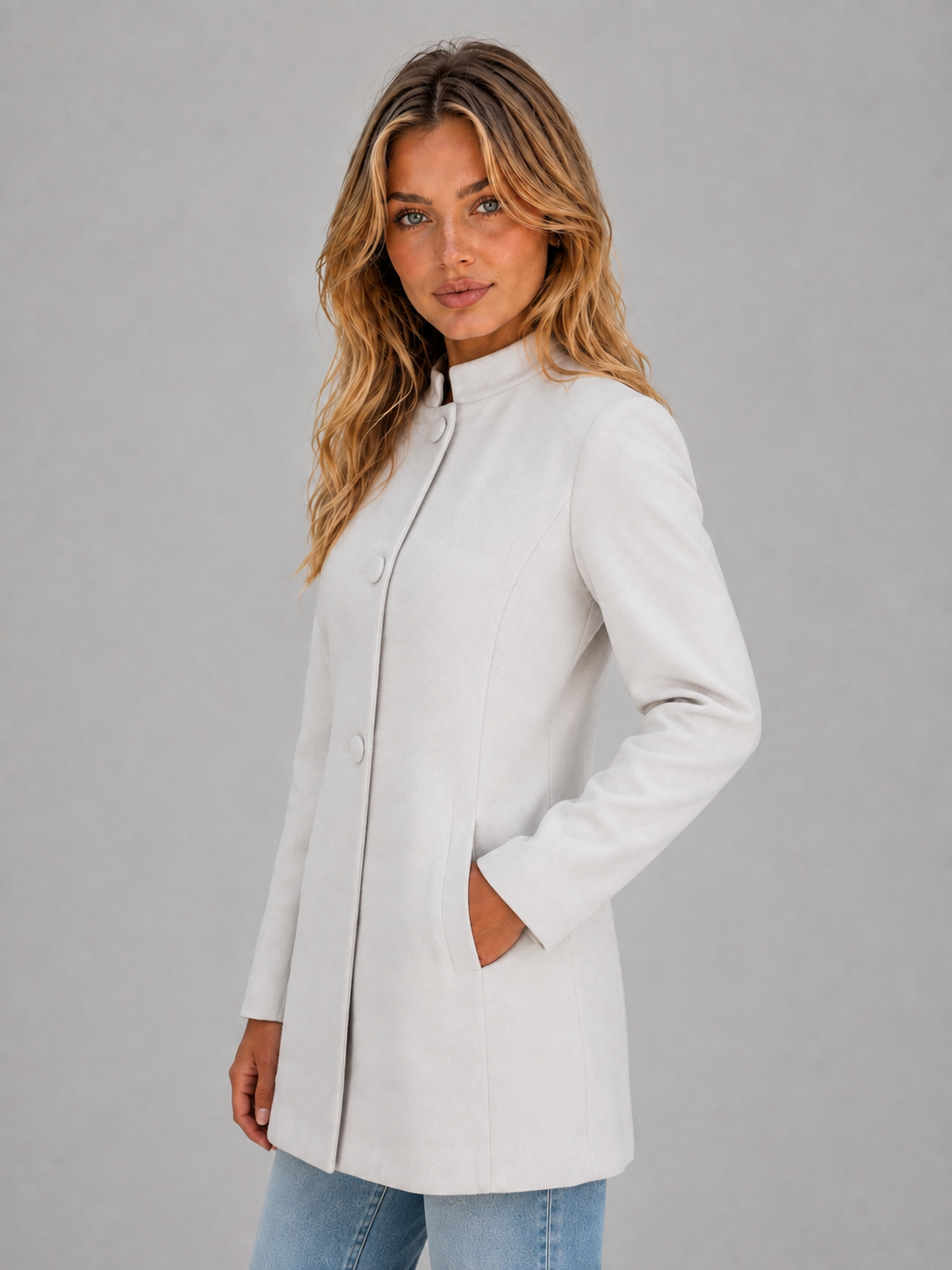 Coat in Cream
