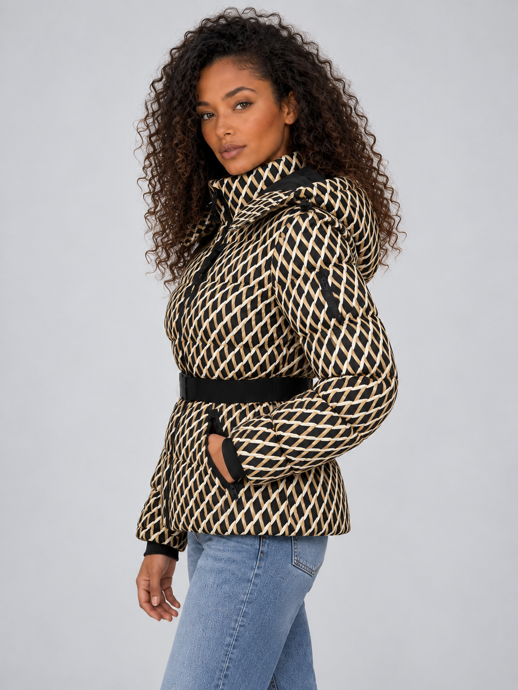 Puffer Jacket in Cream