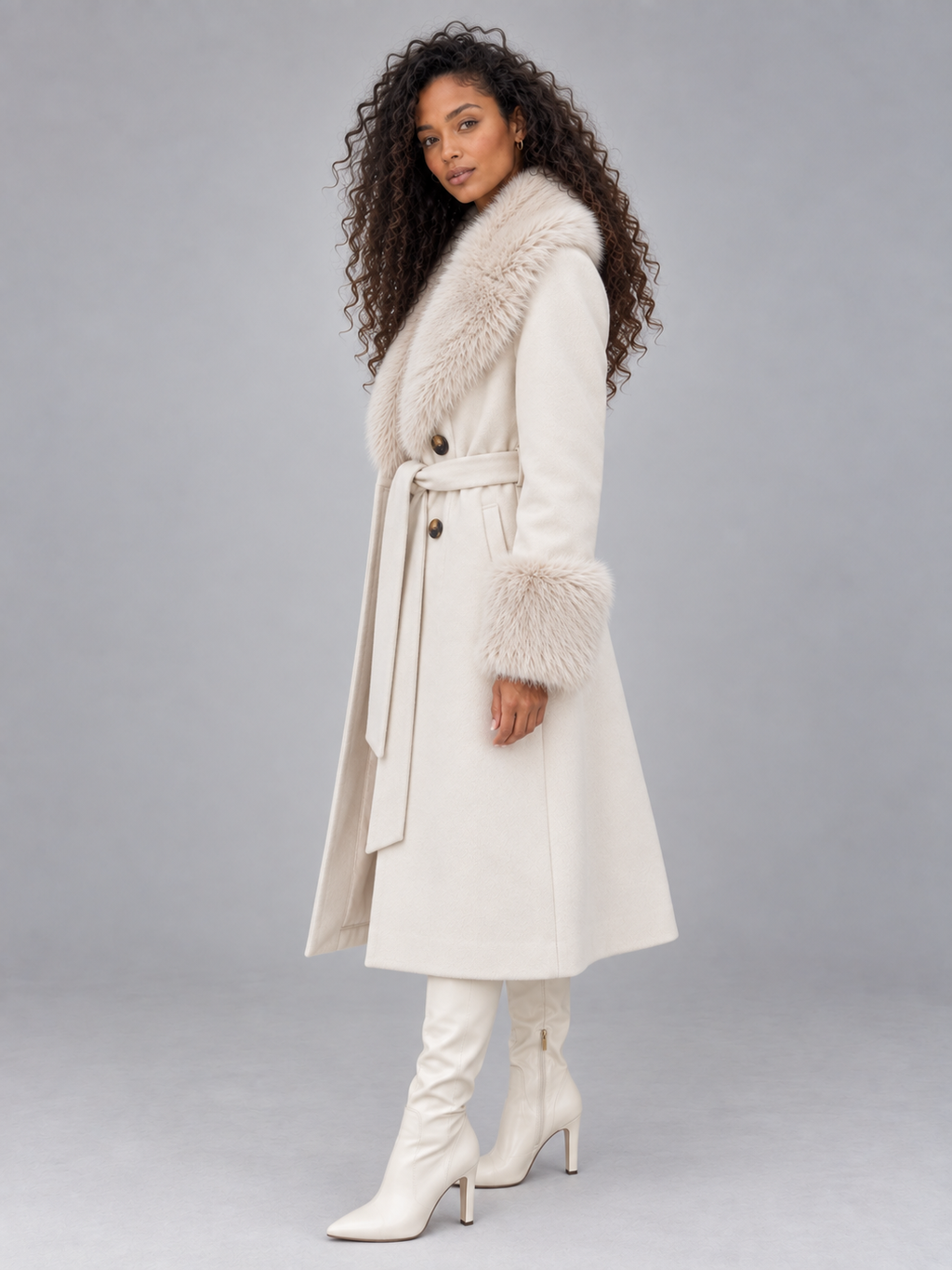 Coat in Cream