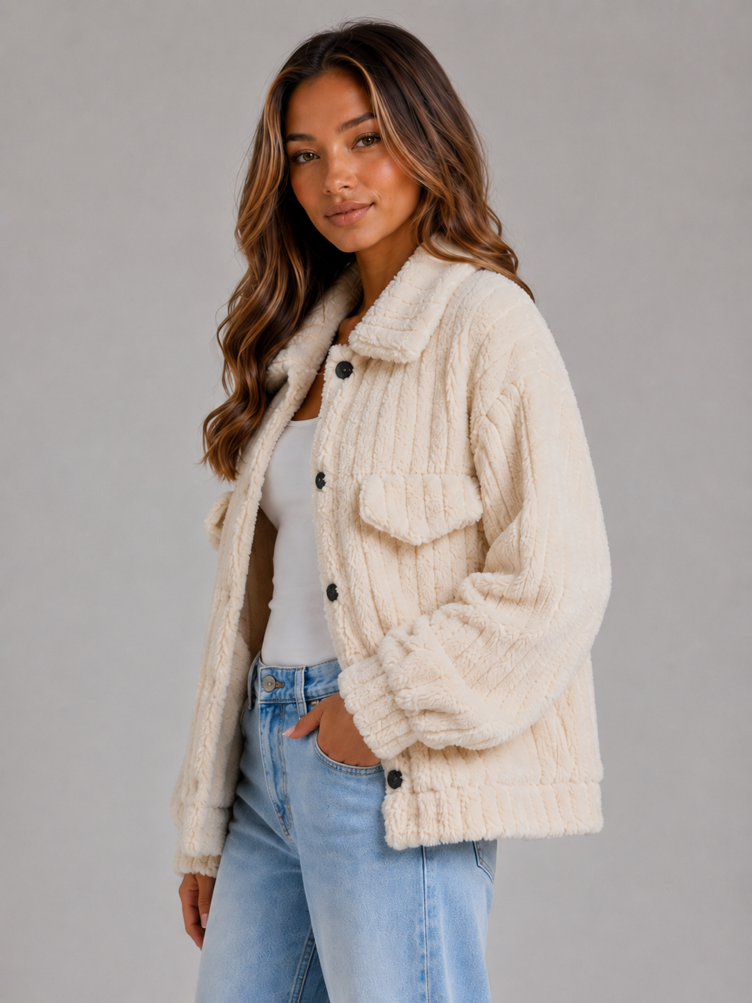 Jacket in Cream