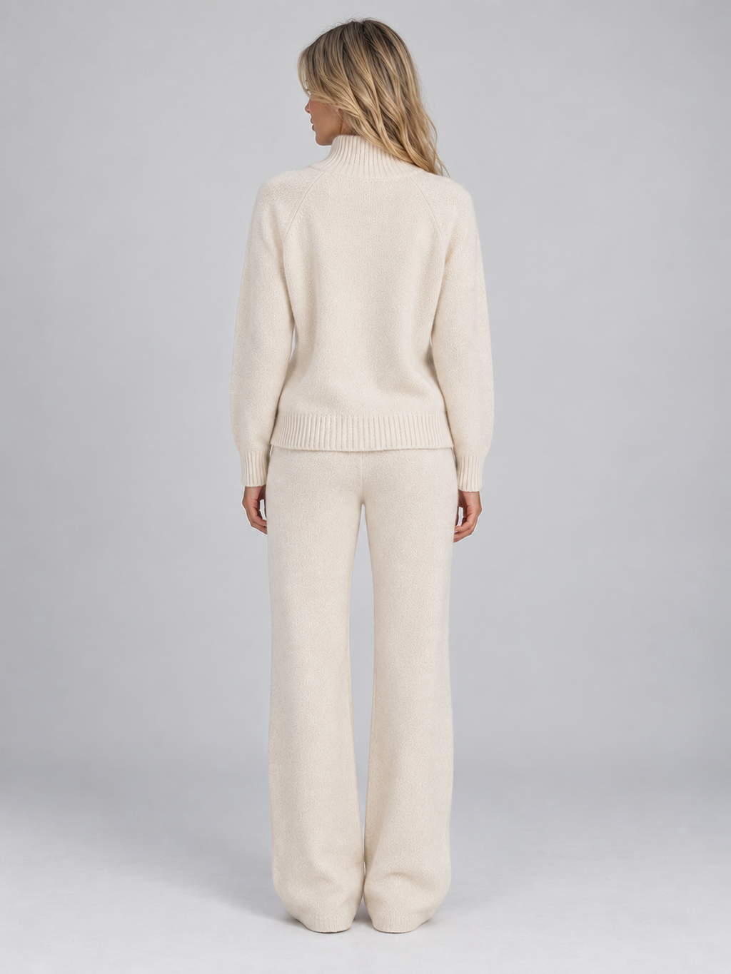 Turtleneck Sweater in Cream