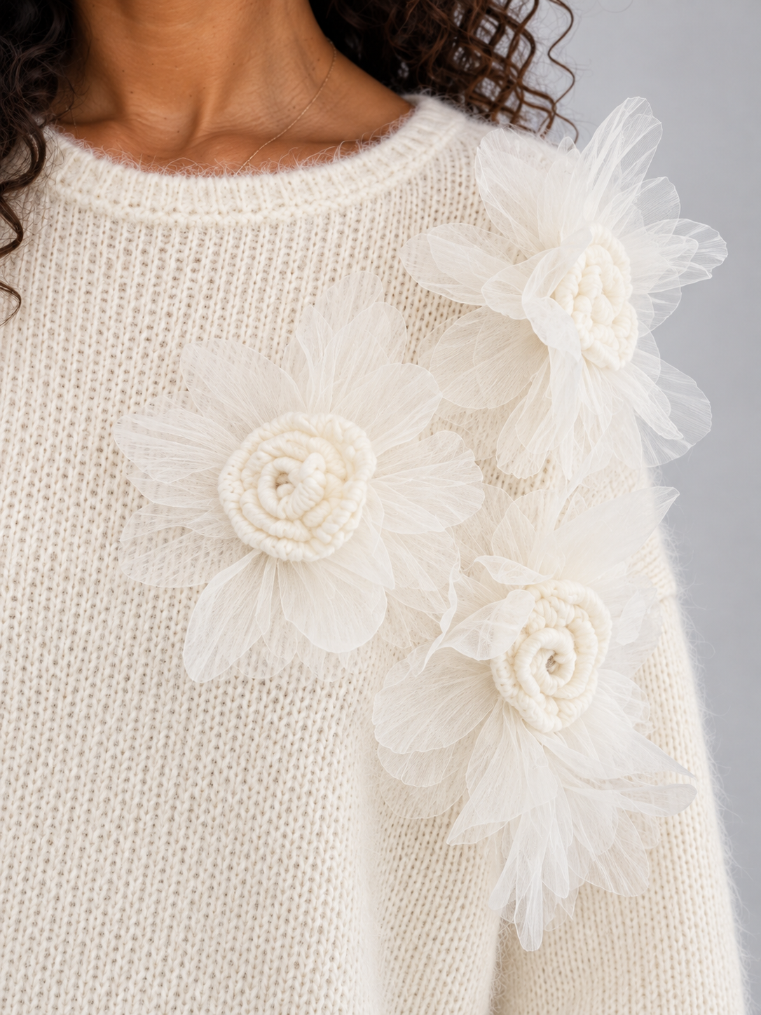 Sweater in Cream