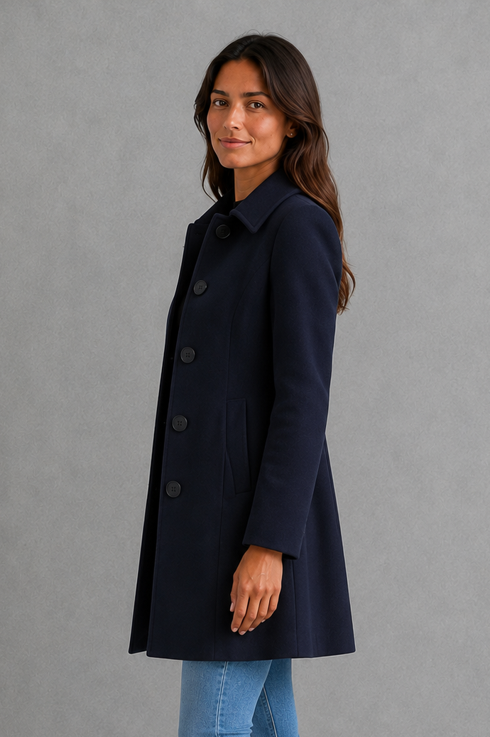 Coat in Dark Blue