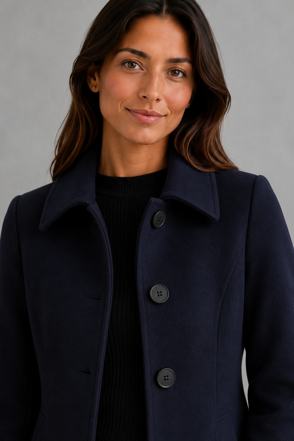 Coat in Dark Blue
