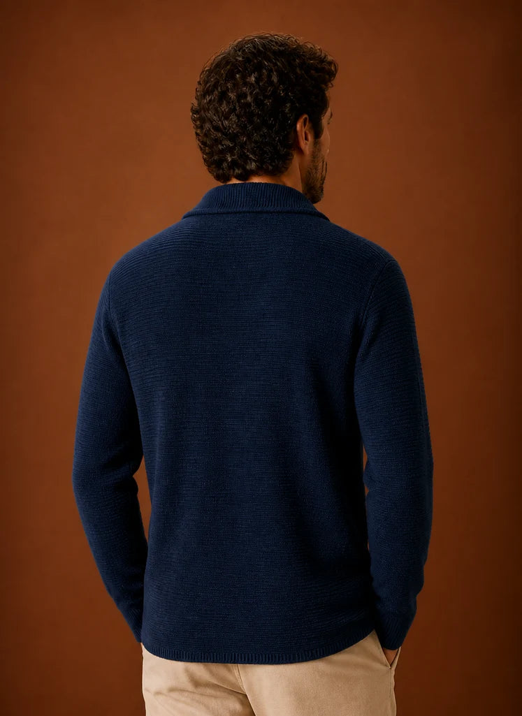Men's Knit Cardigan Sweater | Nero & Luya
