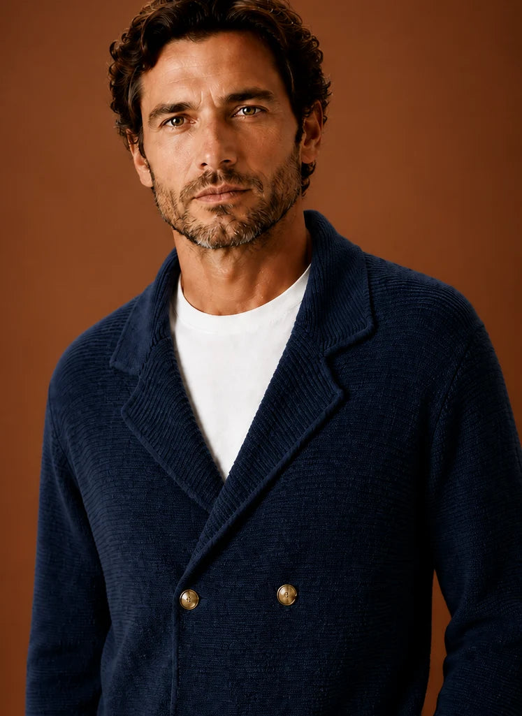 Men's Knit Cardigan Sweater | Nero & Luya