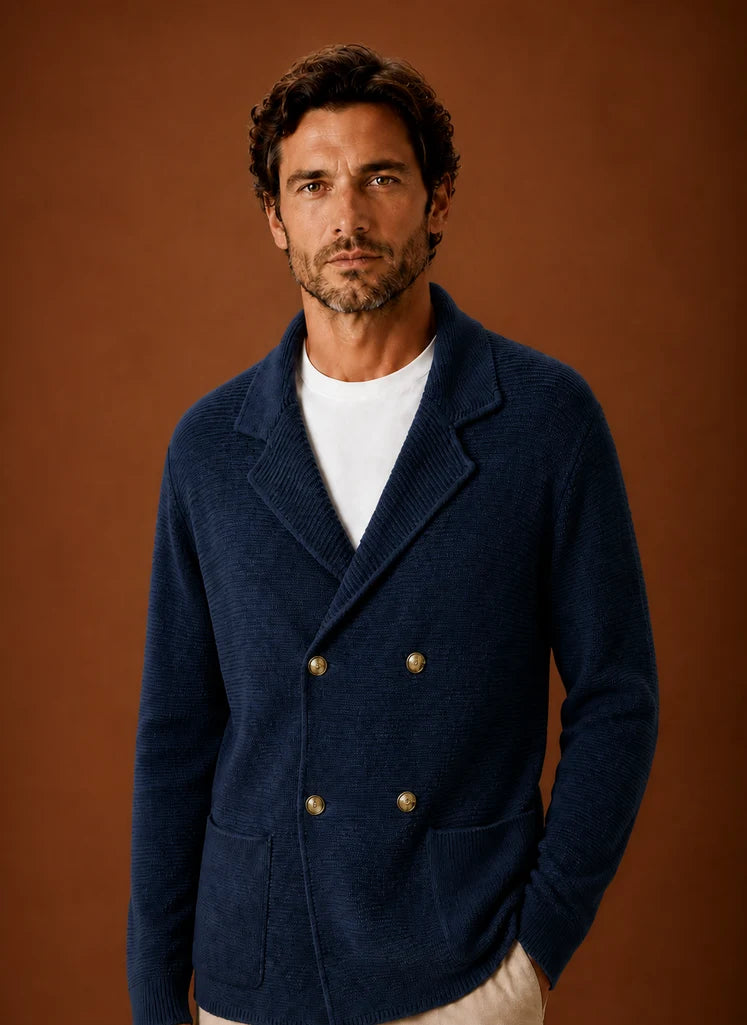 Men's Knit Cardigan Sweater | Nero & Luya