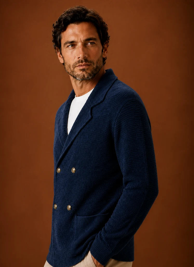 Men's Knit Cardigan Sweater | Nero & Luya