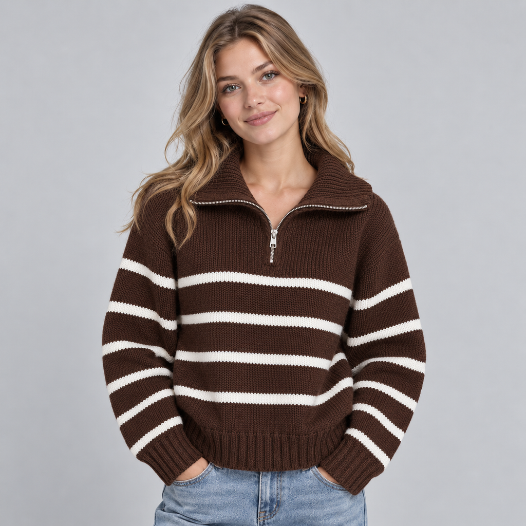 Sweater in Dark Brown