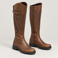 Knee-High Boots in Dark Brown