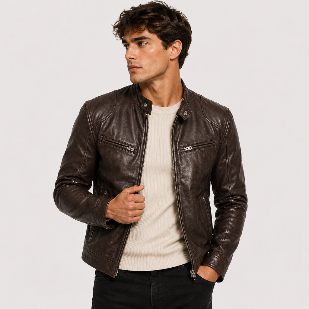 Jacket in Dark Brown