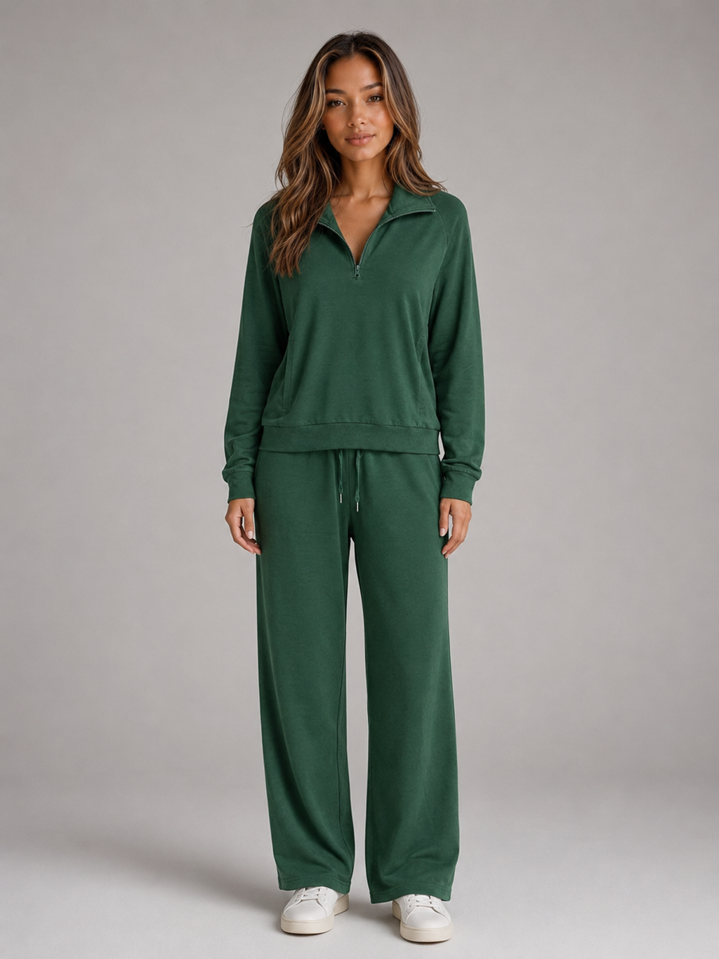 Women's Lounge Set in Dark Green