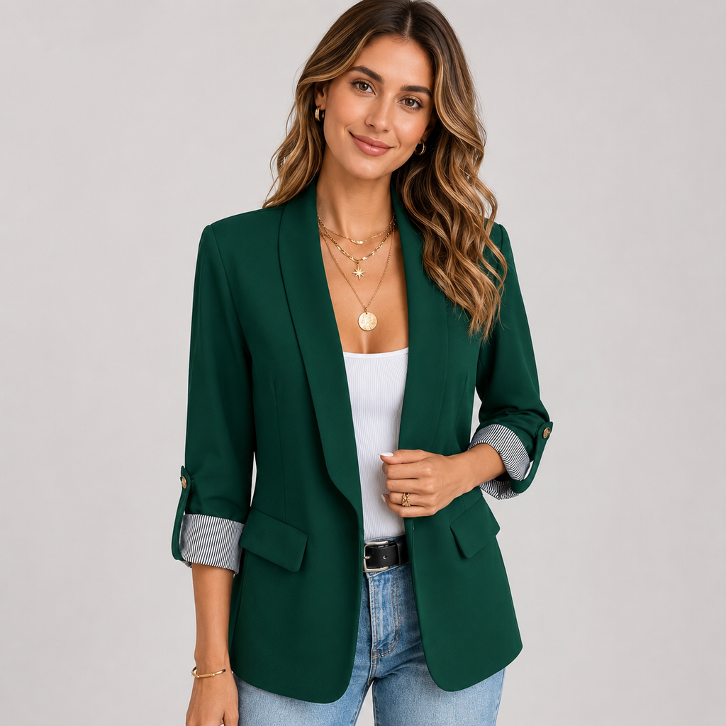 Jacket in Dark Green