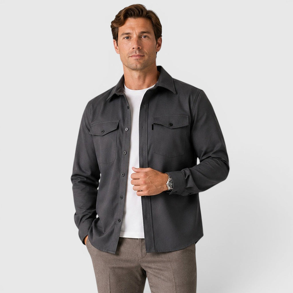 Overshirt in Dark Grey