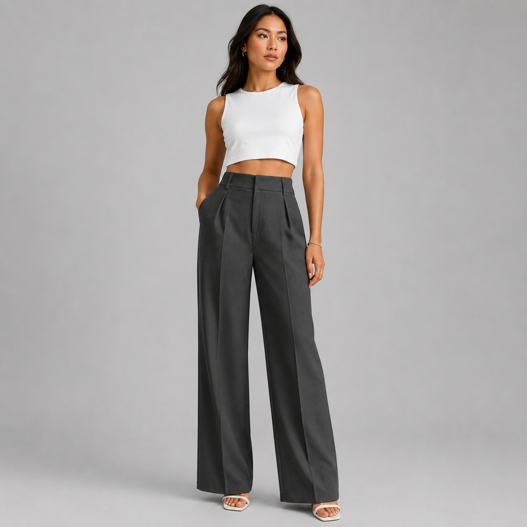 Pants in Dark Grey