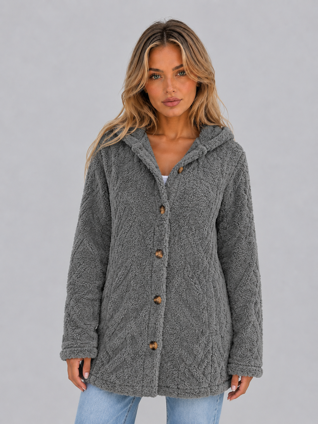 Cardigan in Dark Grey