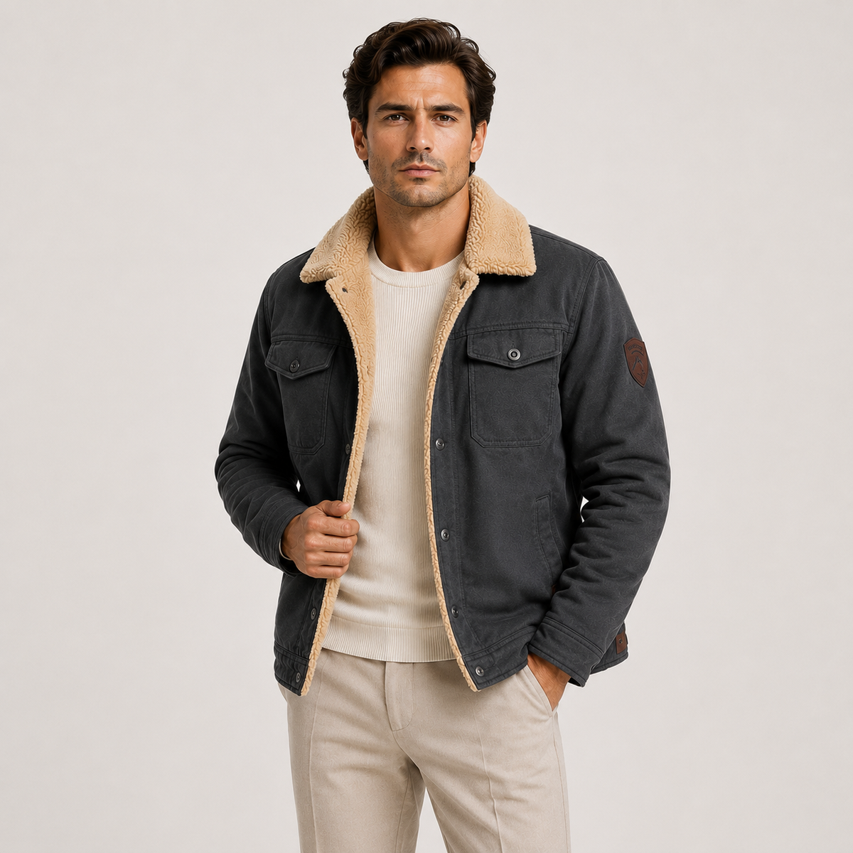 Jacket in Dark Grey