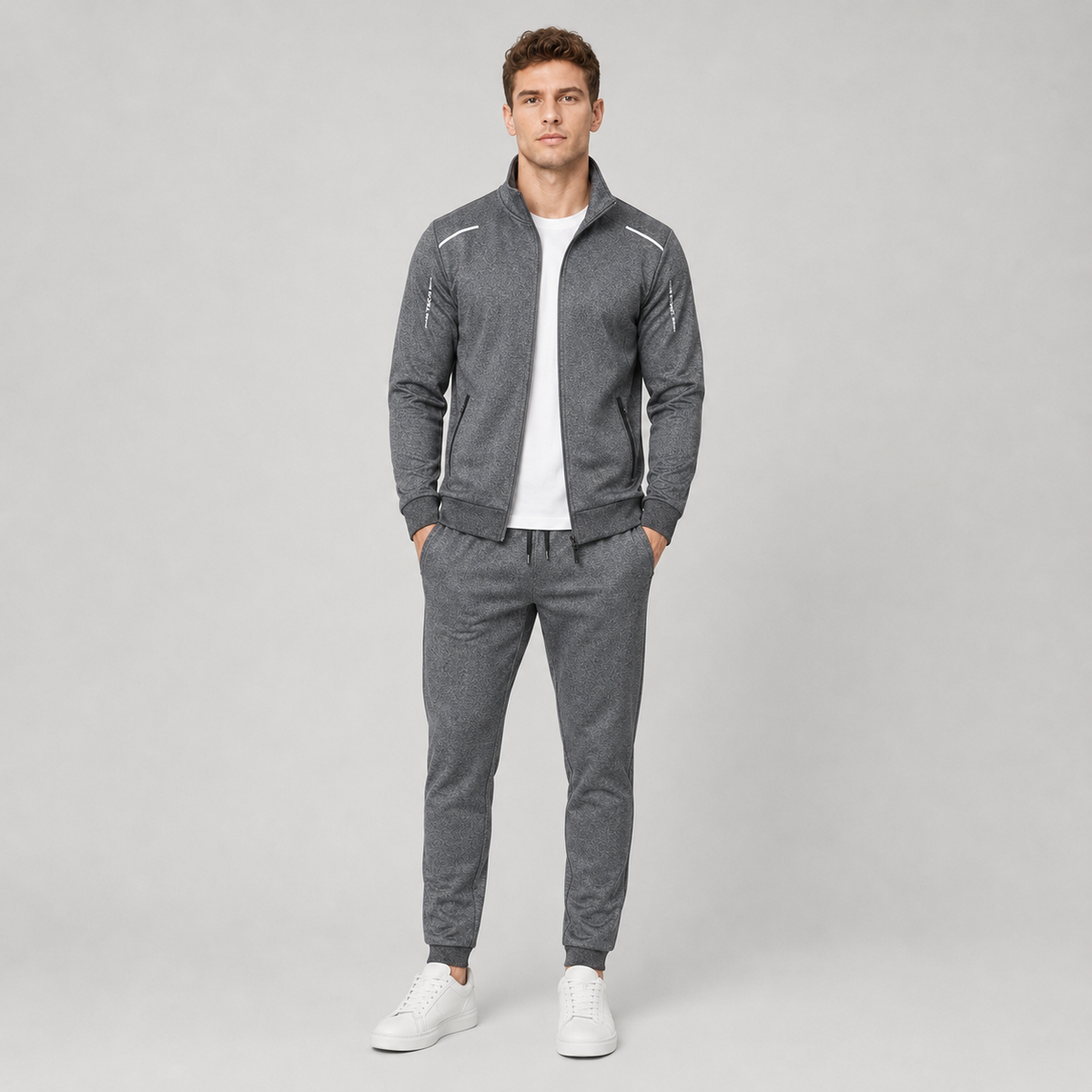 Tracksuit Set in Dark Grey