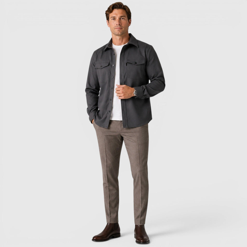 Overshirt in Dark Grey