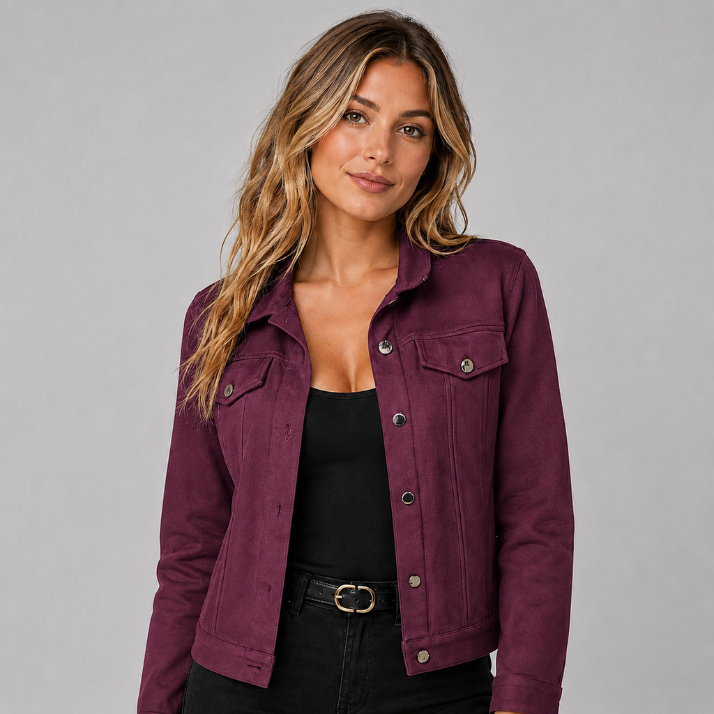 Jacket in Dark Purple