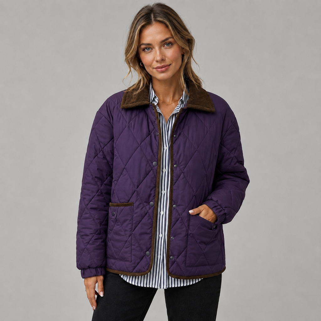 Jacket in Dark Purple