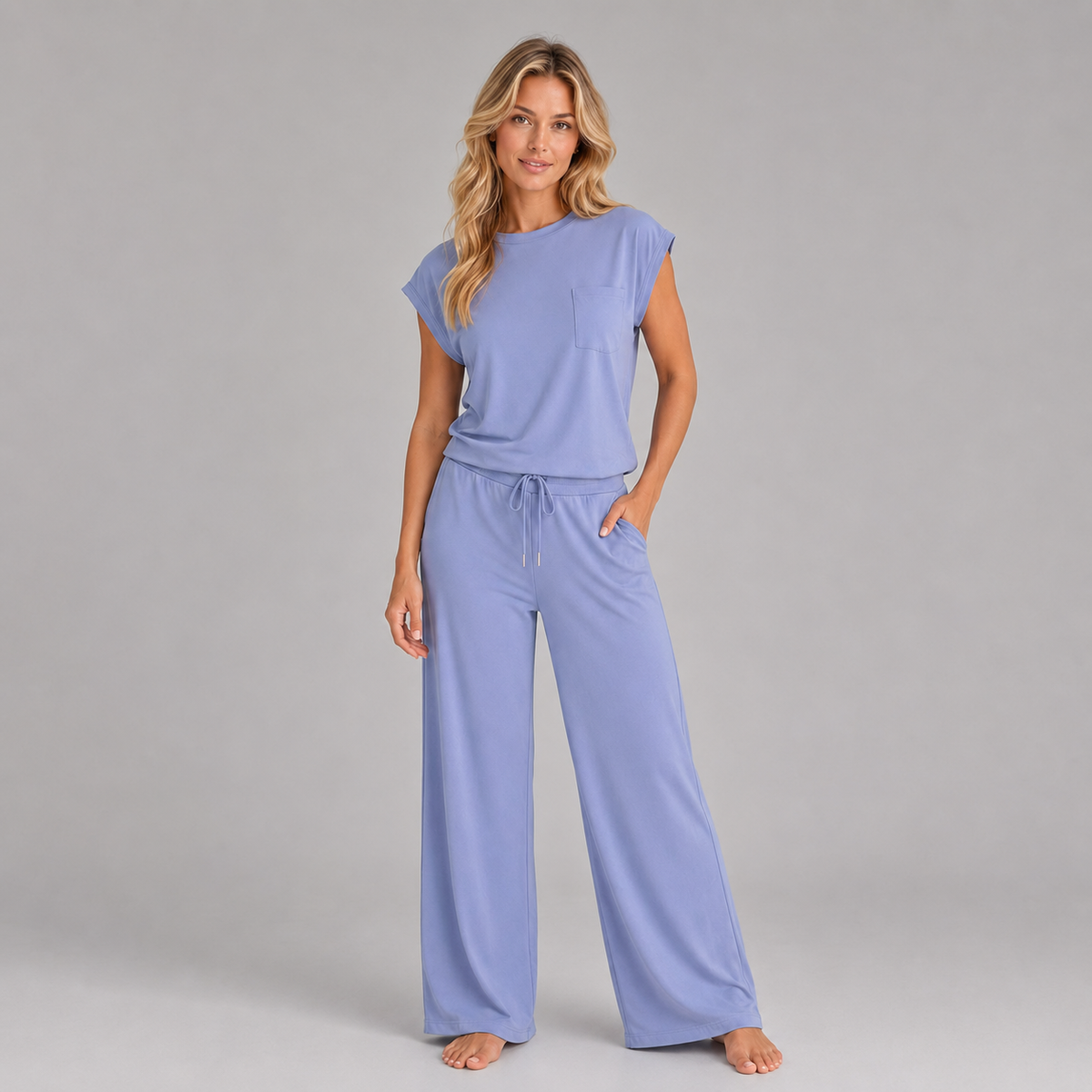 Lounge Set in Dusty Blue