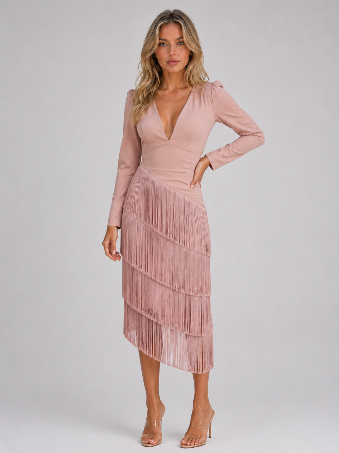 Dress in Dusty Rose
