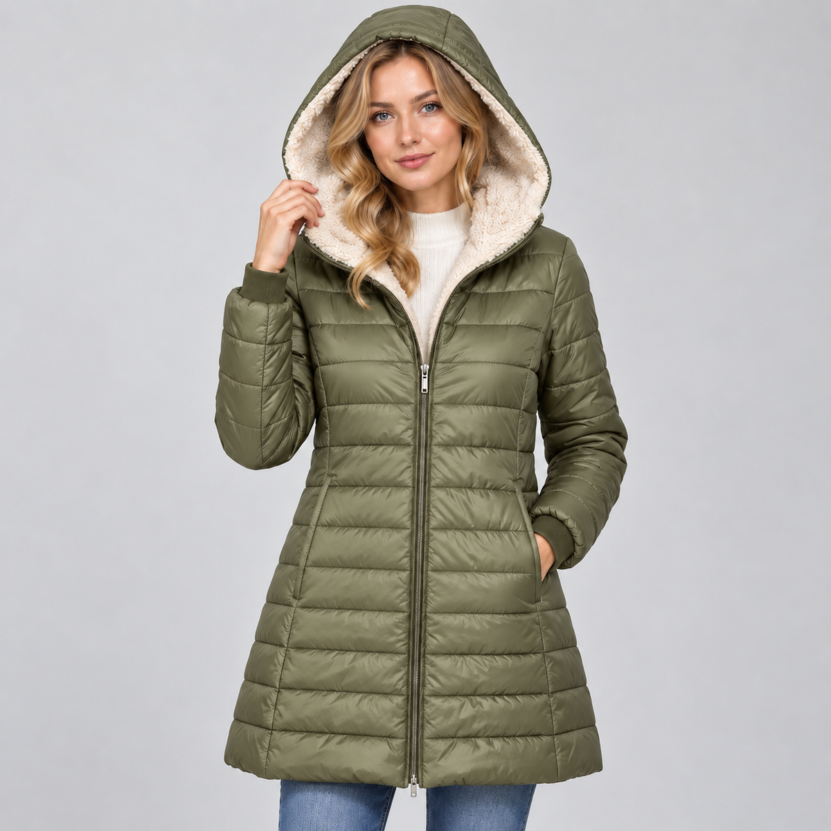 Coat in Fern Green