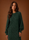 Women's Oversized Cable Knit Sweater Dress | Nero & Luya