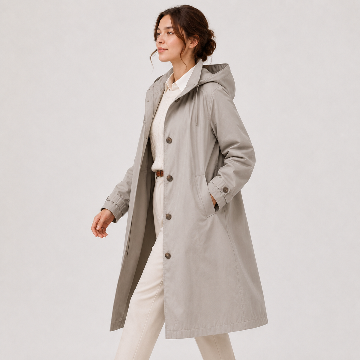 Women's Coat in Gray