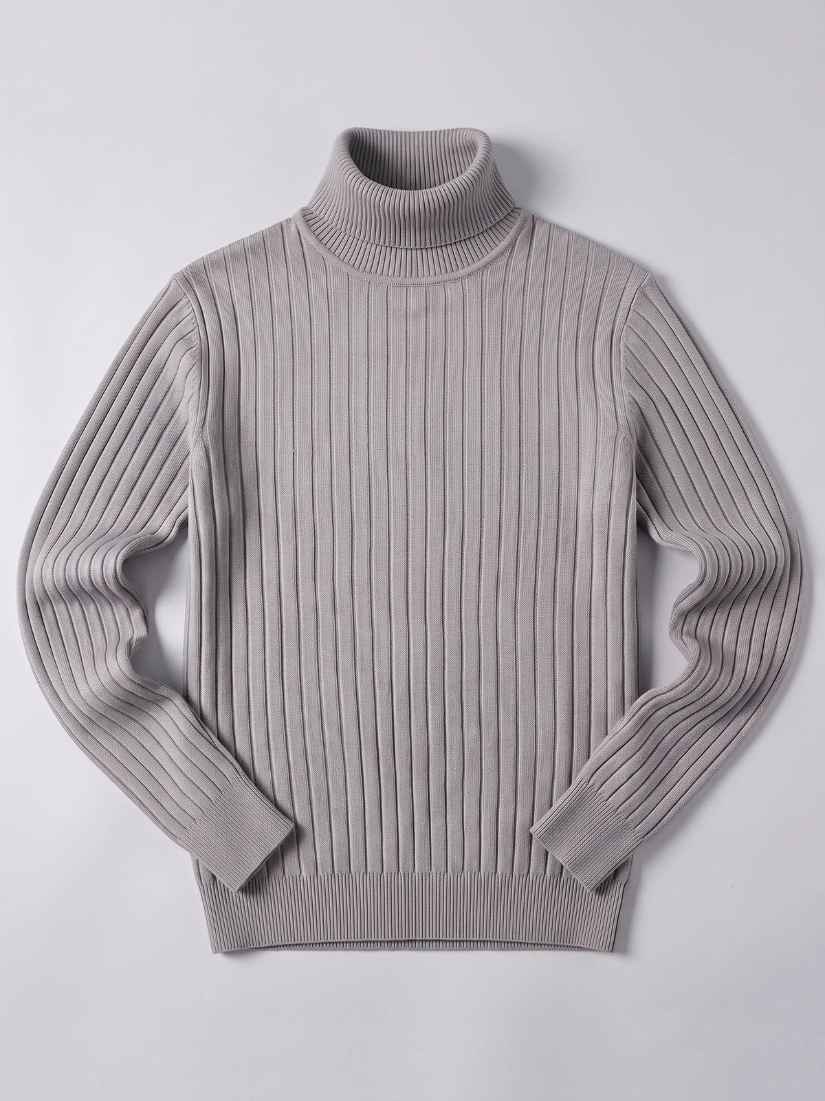 Men's Turtleneck Sweater in Gray