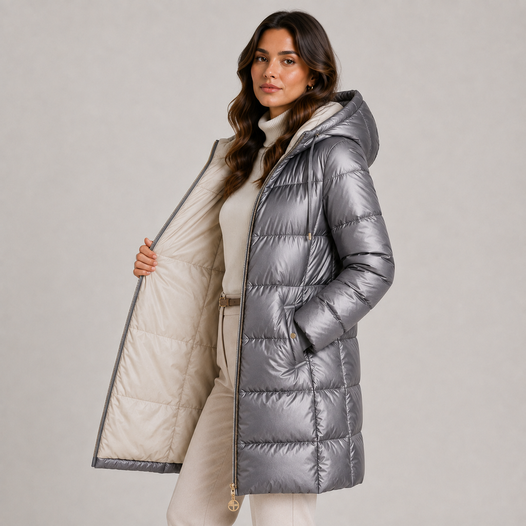 Women's Puffer Jacket in Gray