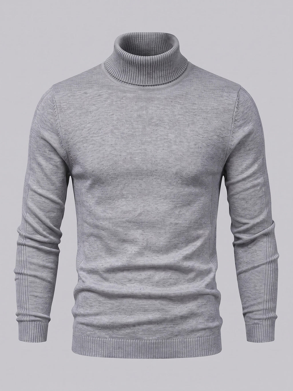 Men's Turtleneck Sweater in Gray