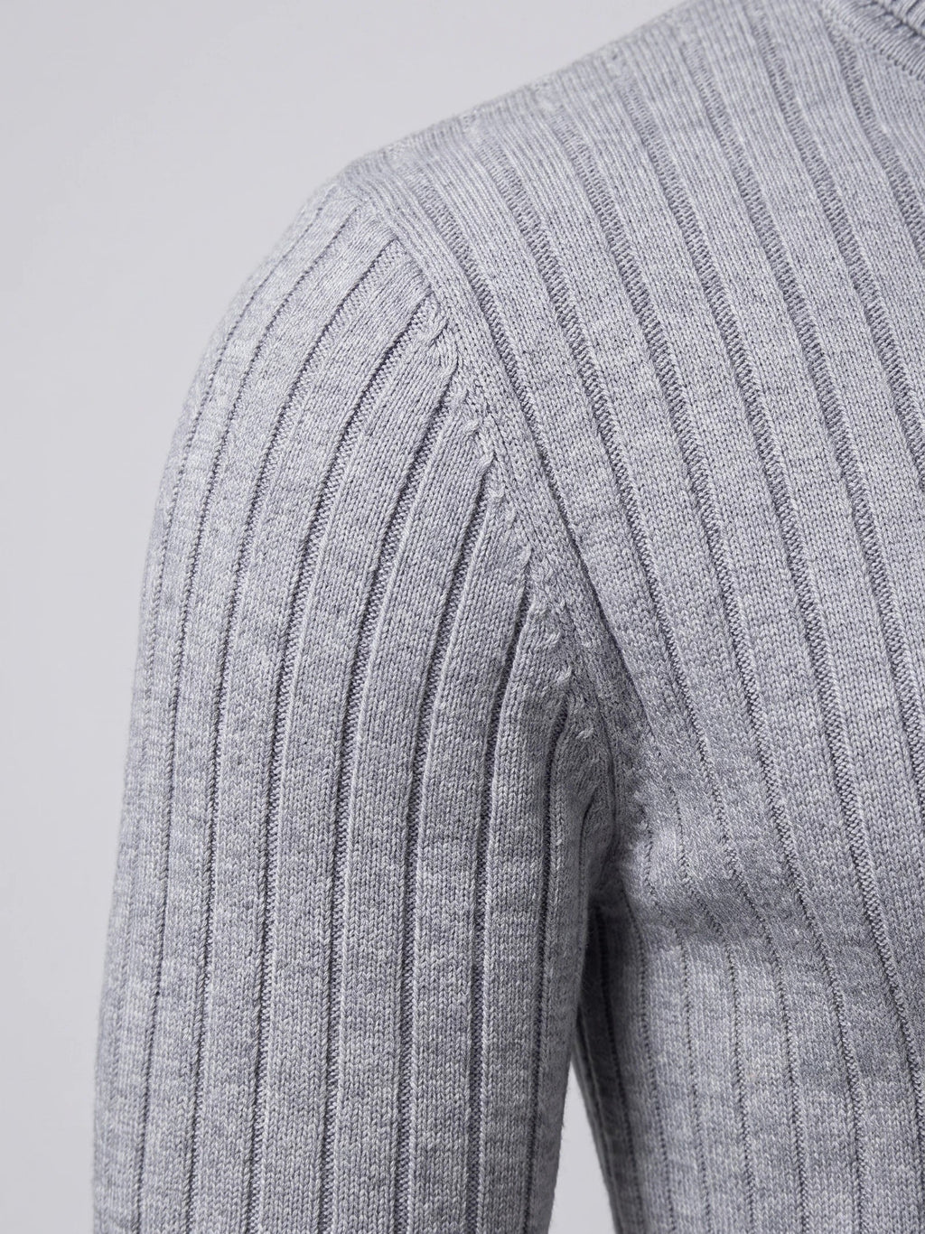 Men's Turtleneck Sweater in Gray