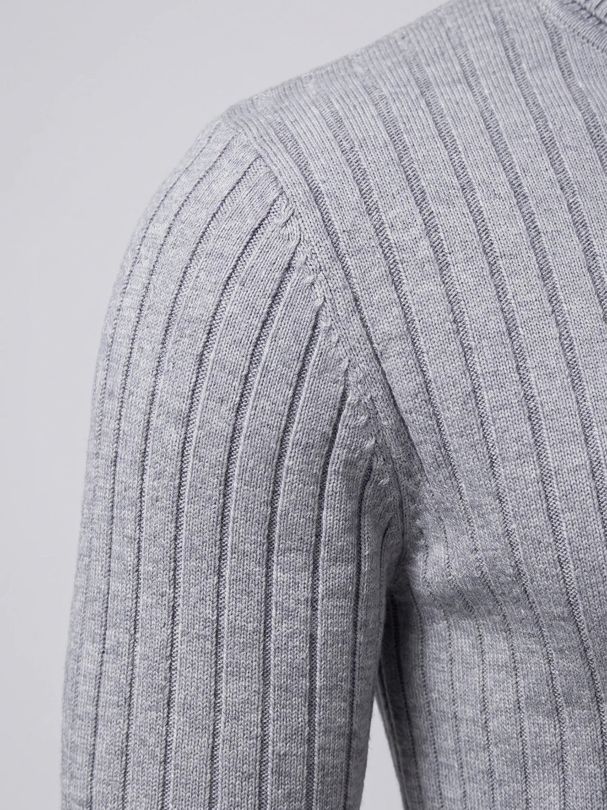 Men's Turtleneck Sweater in Gray