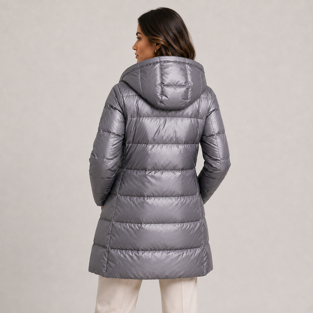 Women's Puffer Jacket in Gray