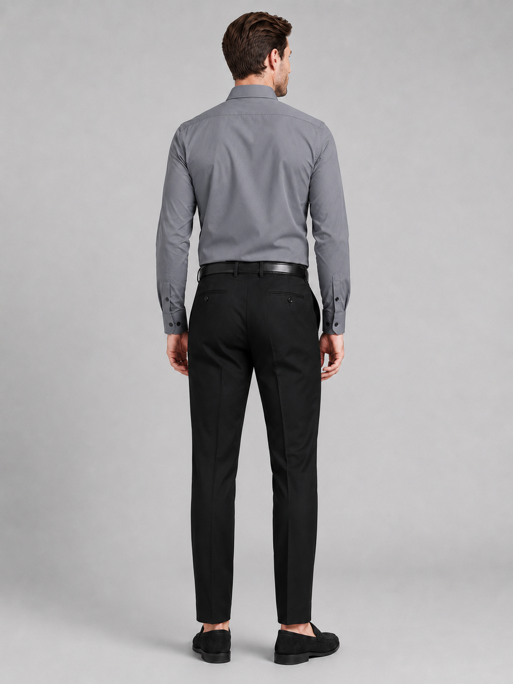 Business Casual Button Down Shirts in Gray