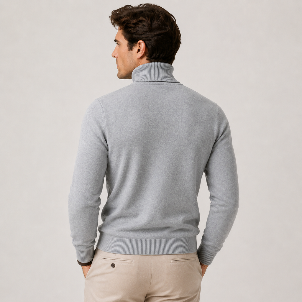 Turtleneck Sweater in Gray