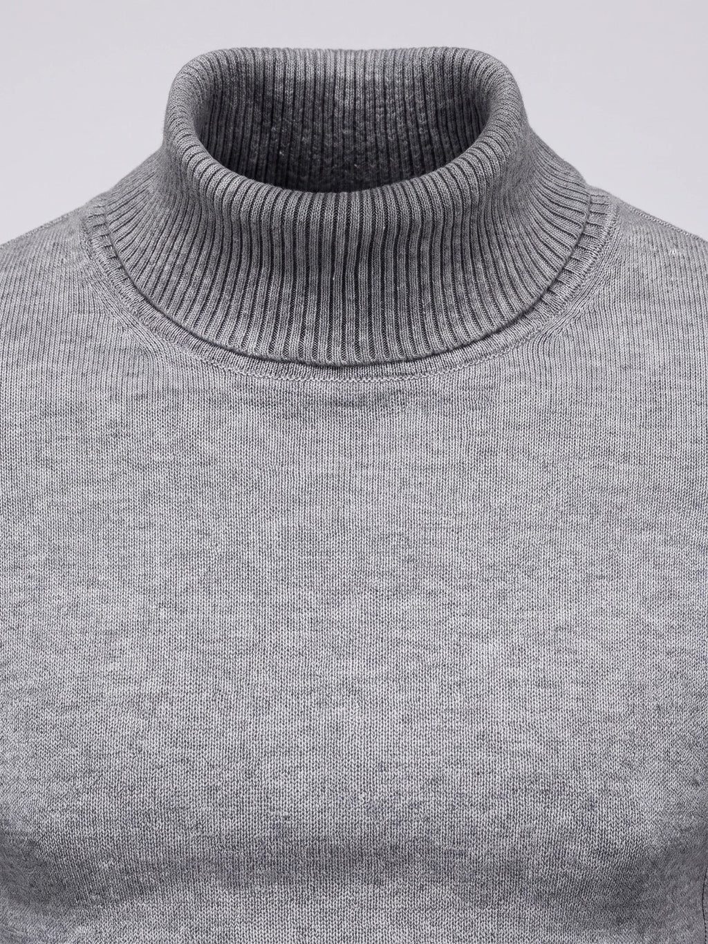 Men's Turtleneck Sweater in Gray