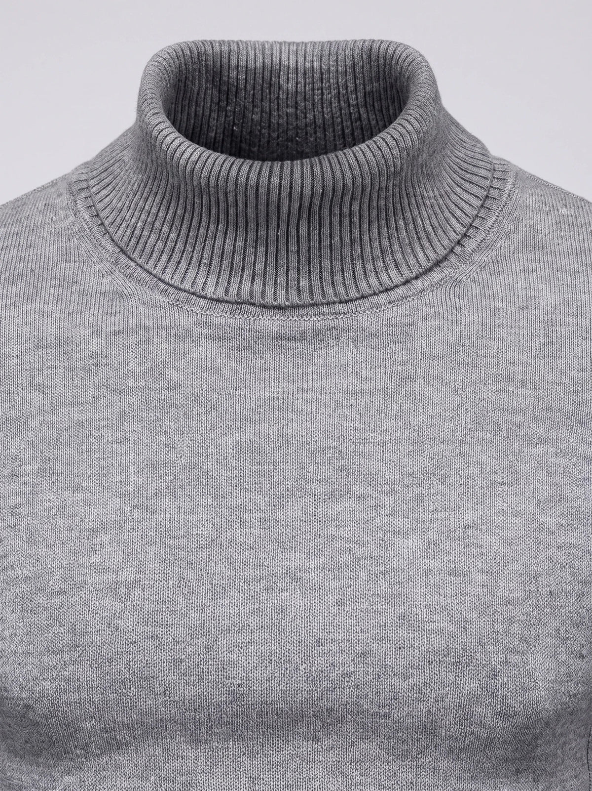Men's Turtleneck Sweater in Gray