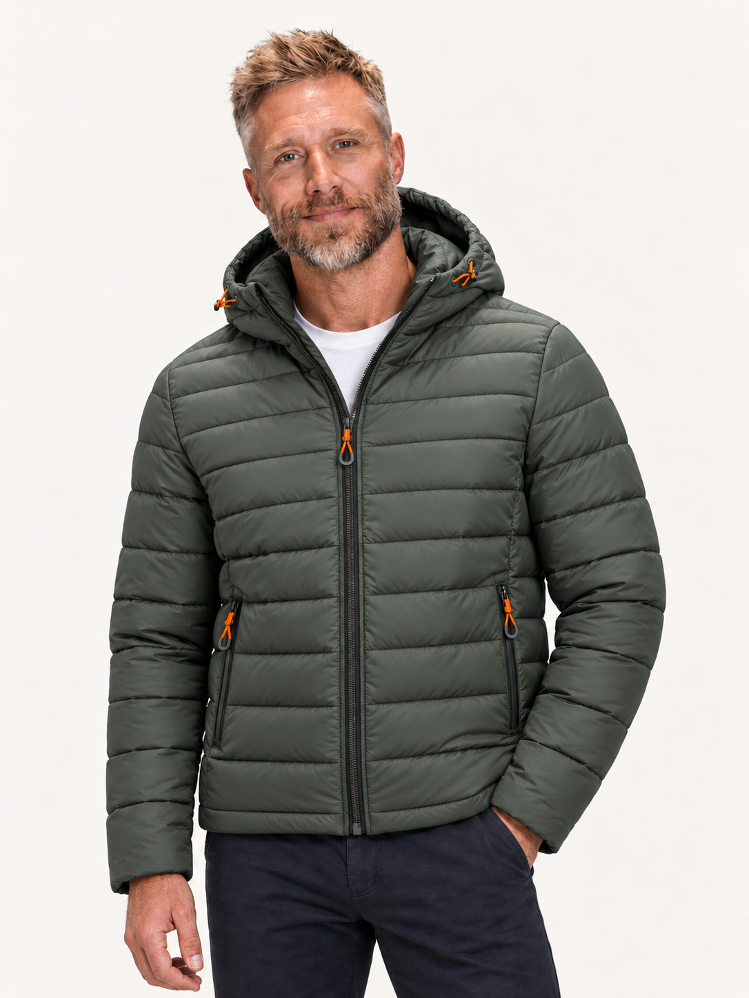 Puffer Jacket in Green