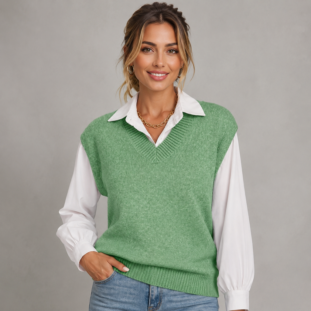 Sweater Vest in Green