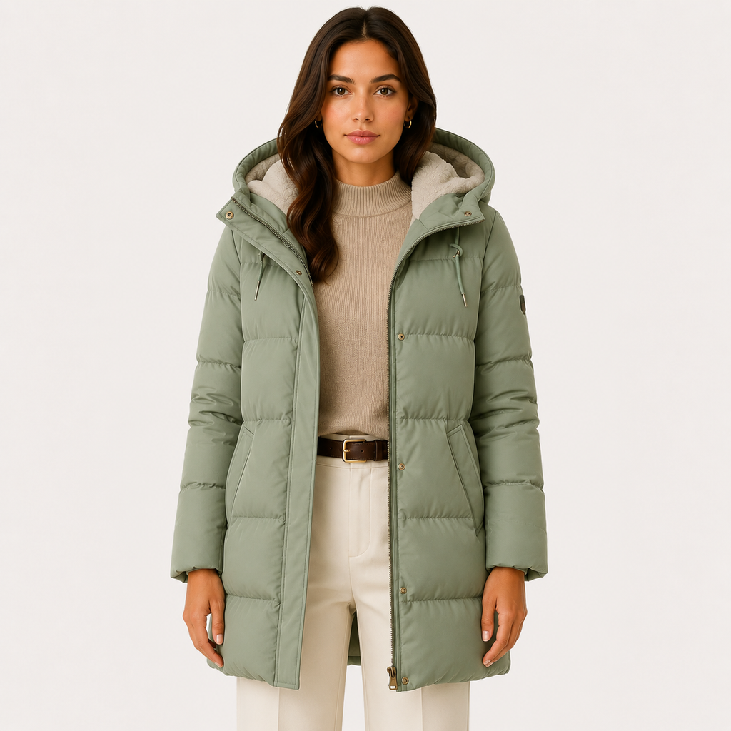 Women's Quilted Jacket in Green
